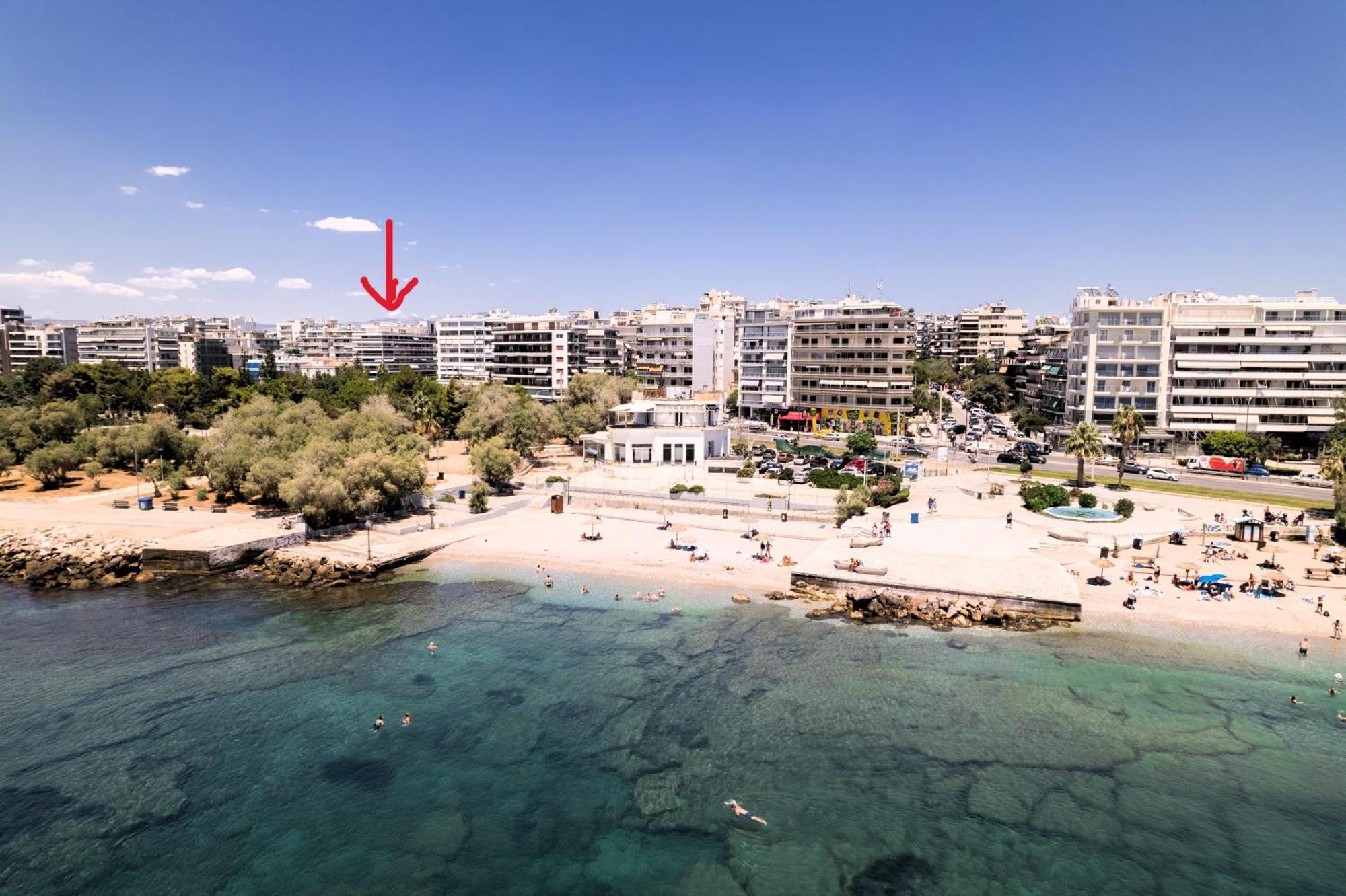 Athens Riviera, Seaview, Beachfront, Lux Apartment On Starbucks Building Eksteriør billede